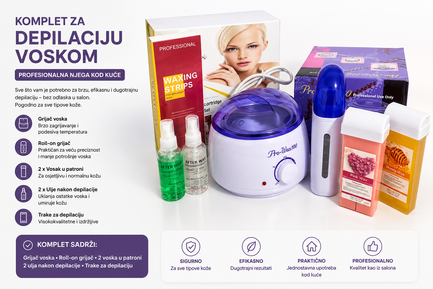 Komplet za depilaciju voskom – **BESPLATNA DOSTAVA**