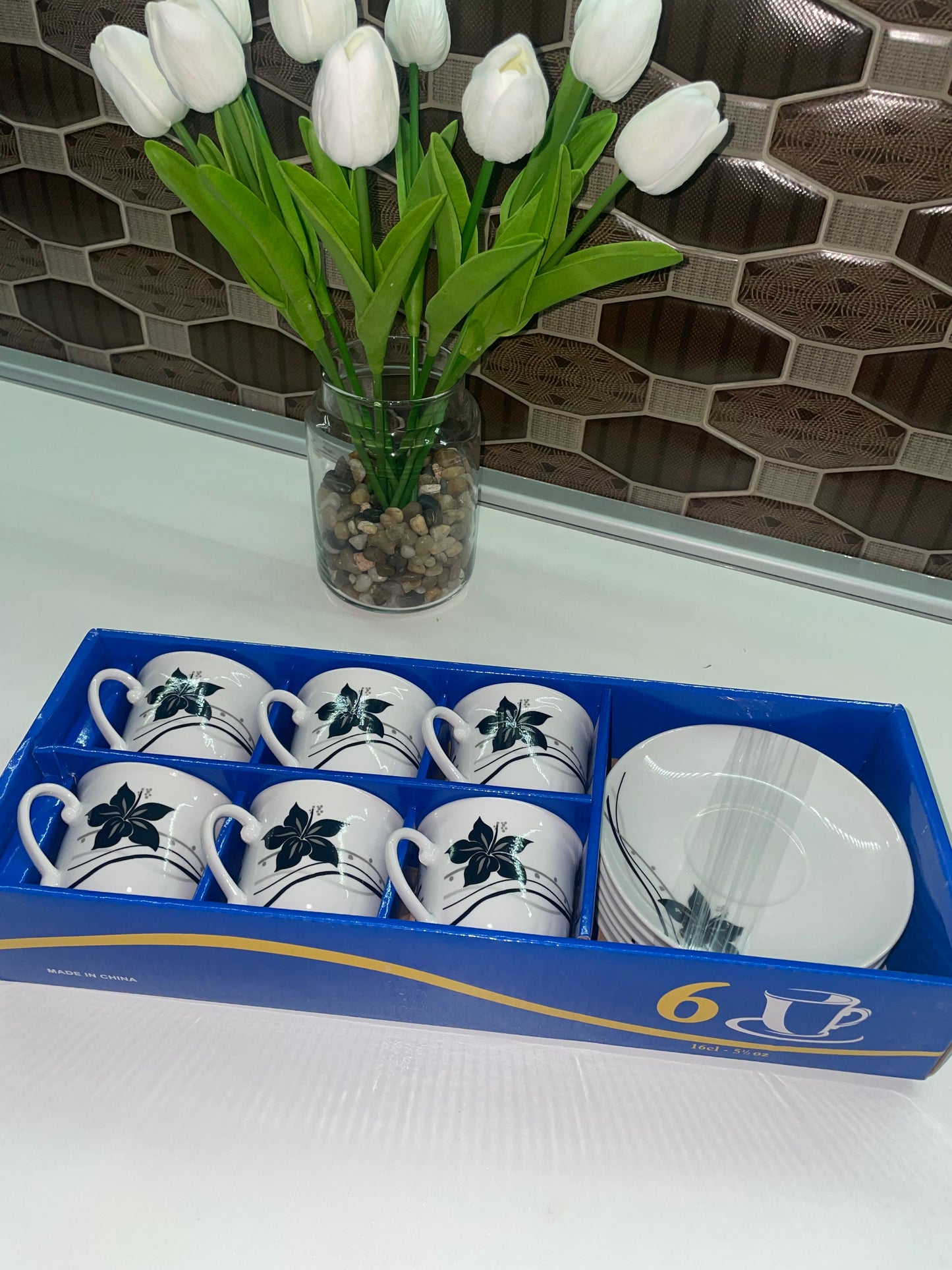 Set porcelanskih šolja “Elegant Blue” 1+1 GRATIS