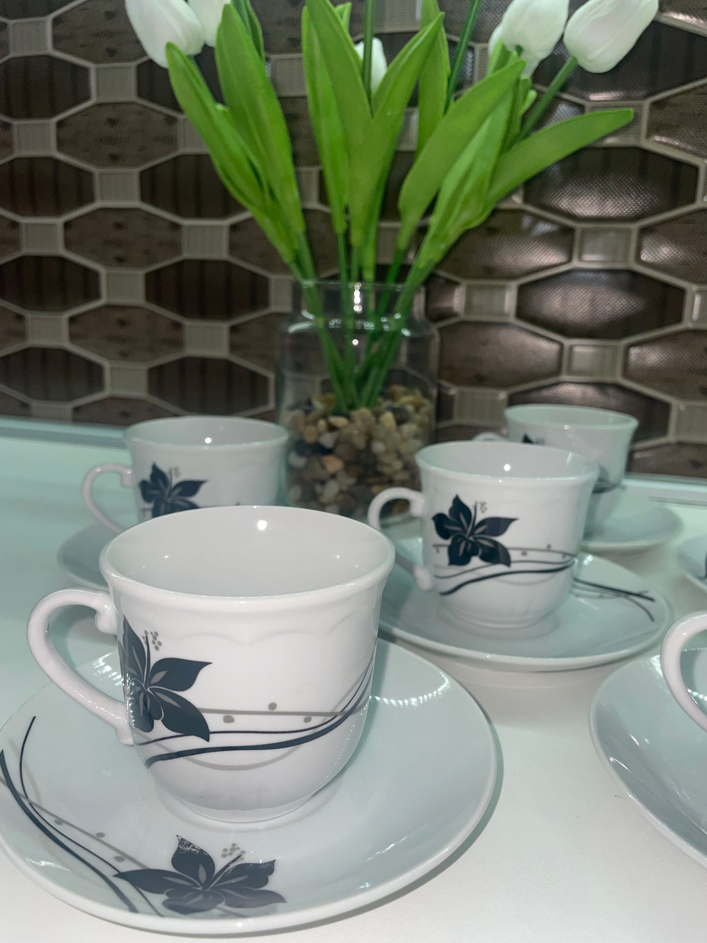 Set porcelanskih šolja “Elegant Blue” 1+1 GRATIS