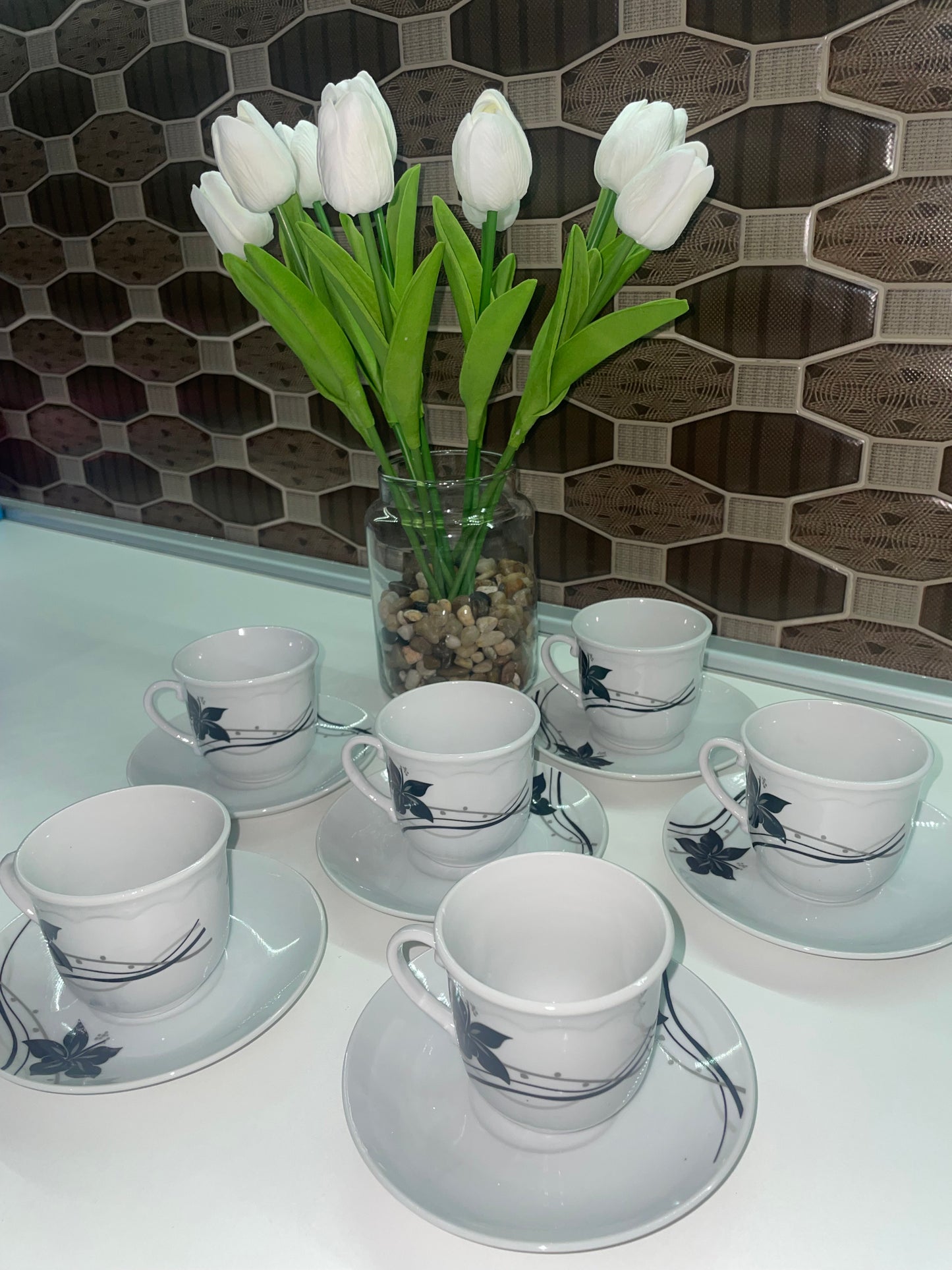 Set porcelanskih šolja “Elegant Blue” 1+1 GRATIS