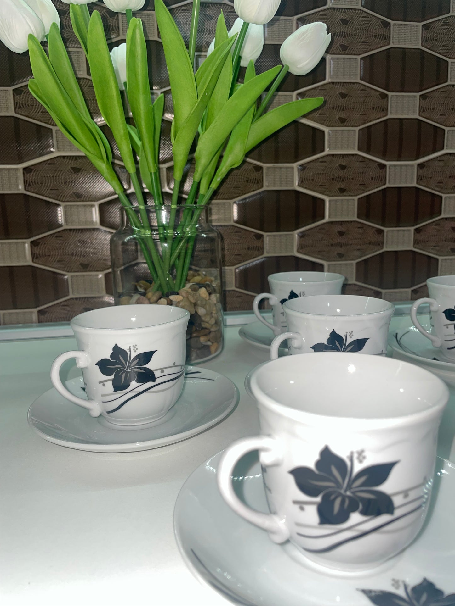 Set porcelanskih šolja “Elegant Blue” 1+1 GRATIS