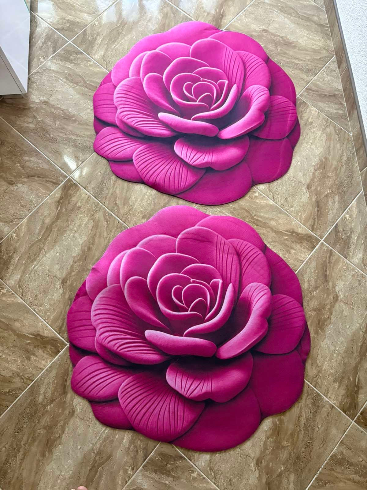 🌹 3D Cvjetna podna prostirka 1+1 GRATIS!
