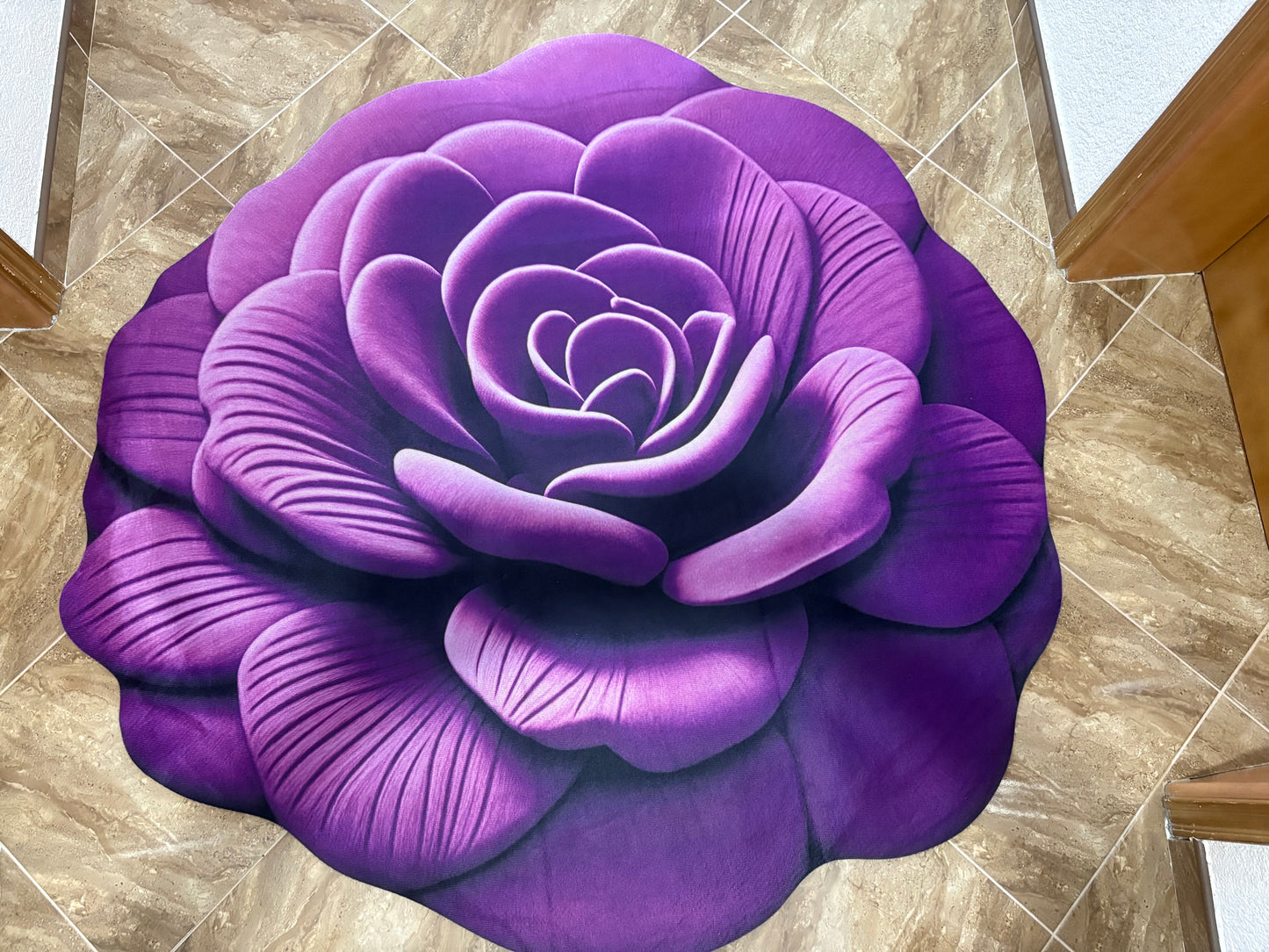 🌹 Tepih u obliku ruže – 160 × 160 cm