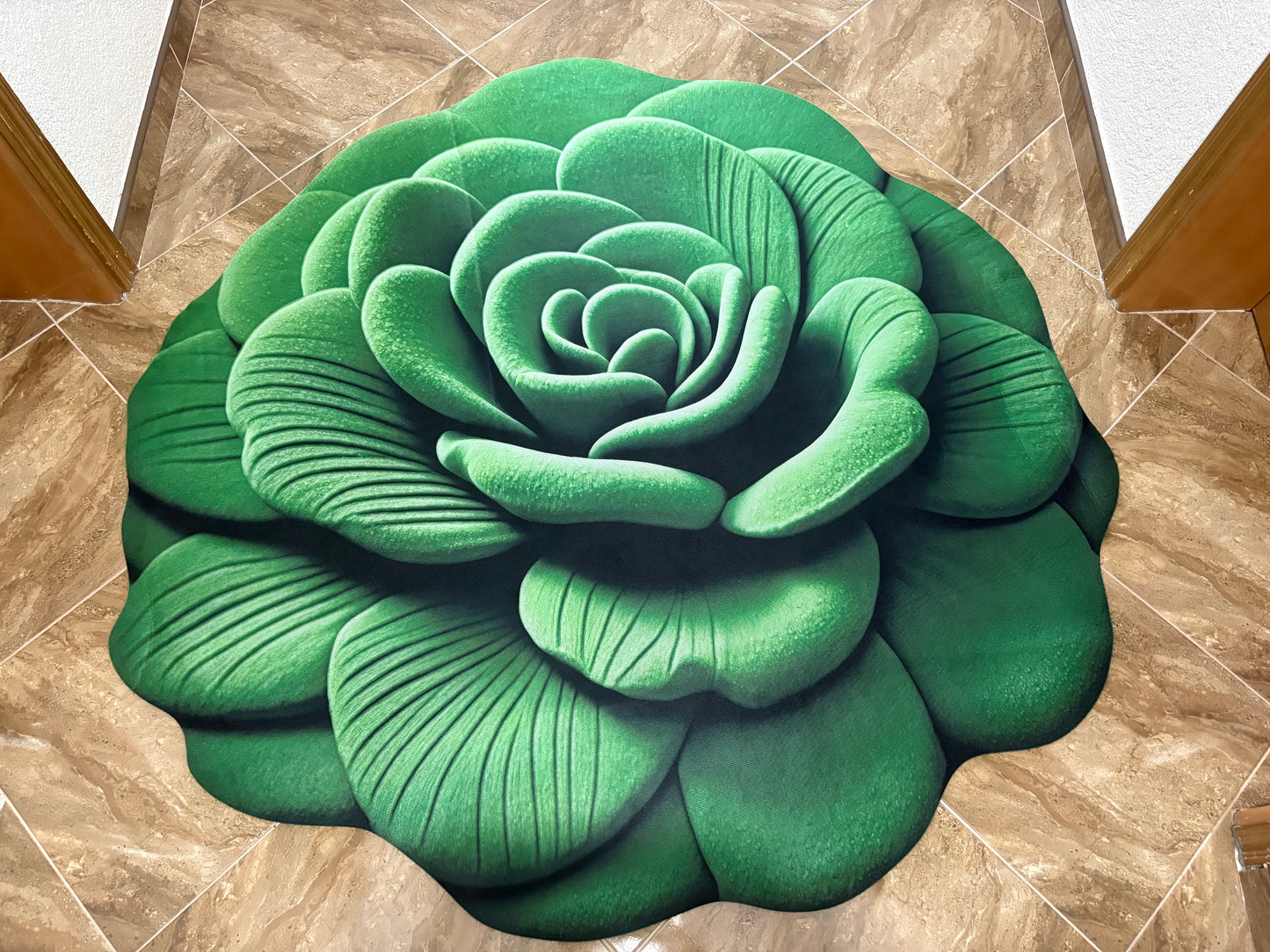 🌹 Tepih u obliku ruže – 160 × 160 cm